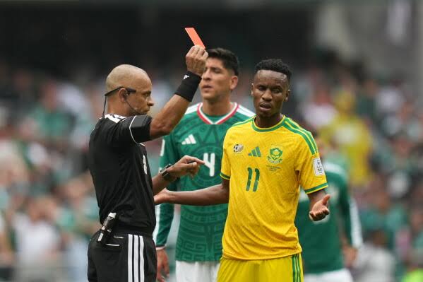 3 red cards mar opening World Cup match between Mexico and South Africa