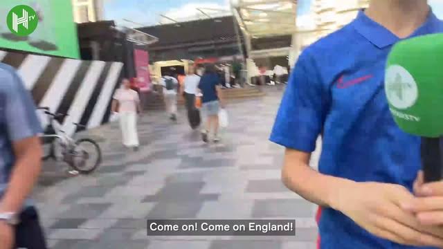 England fans react after DR Congo victory