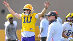 Kiffin focused on QB Leavitt's transition into LSU offense