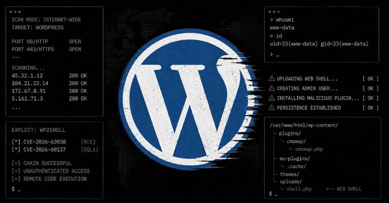 WordPress wp2shell Exploitation Grows as Public Exploit Fuels Mass Scanning