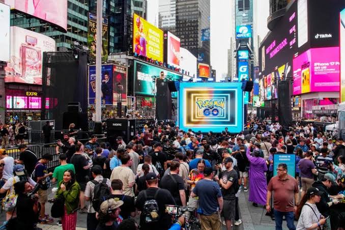 Pokémon GO marks 10 years with an epic Times Square spectacle