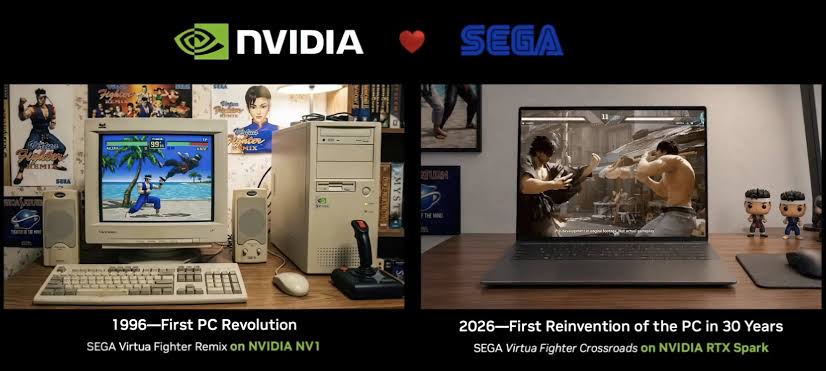 SEGA’s “Legendary” Games Are Coming To NVIDIA RTX Spark 30 Years After NV1 Powered The First Virtua Fighter on PC