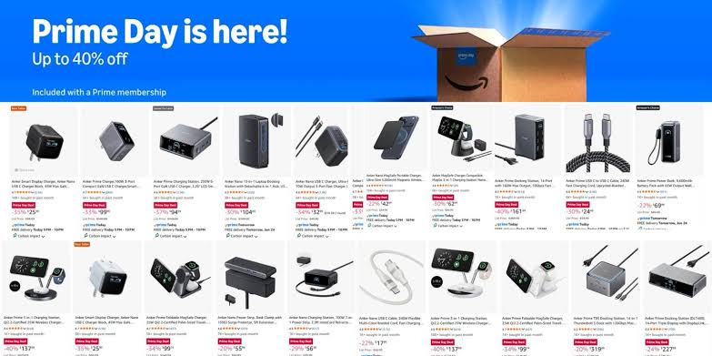 Anker 2026 Prime Day sale kicks off with up to 50% off Nano chargers, Qi2.2 stands, power banks, and more from just $16