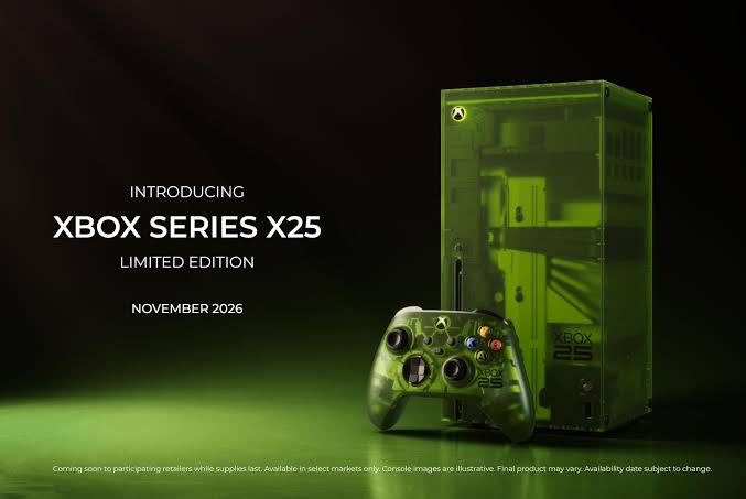 Microsoft’s Xbox 25th anniversary console comes in translucent green