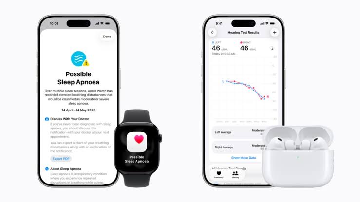 Groundbreaking health features available today on Apple Watch and AirPods Pro