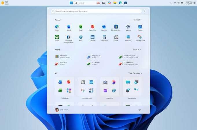 Windows 11 tests an adjustable taskbar and resizable Start menu