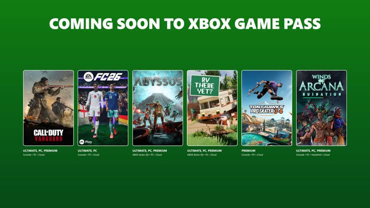 Coming to XBOX Game Pass: EA Sports FC 26, RV There Yet?, Winds of Arcana: Ruination, and More