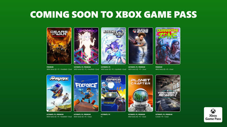 Coming to XBOX Game Pass: Tony Hawk's Pro Skater 1+ 2, The Planet Crafter, Palworld 1.0, and More