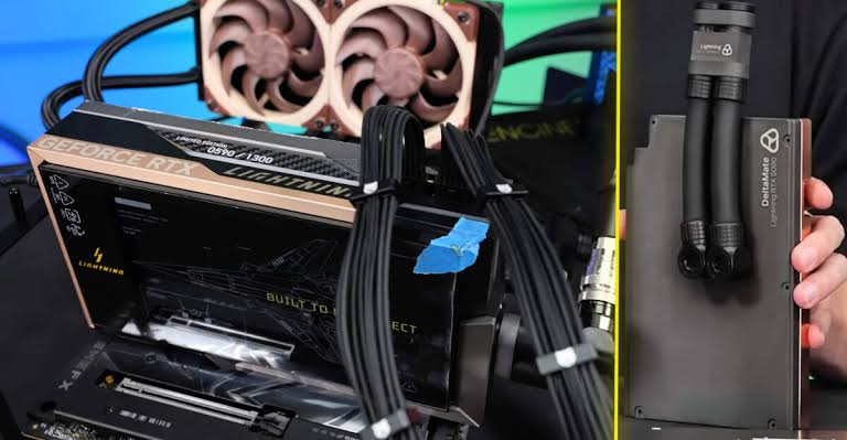 Der8auer converts $7,000 RTX 5090 LIGHTNING Z from AIO to custom water cooling