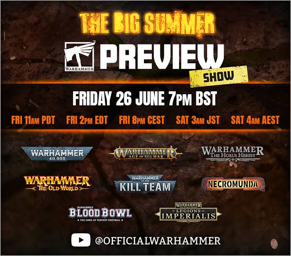 The Big Summer Warhammer Preview – Tune in on Friday