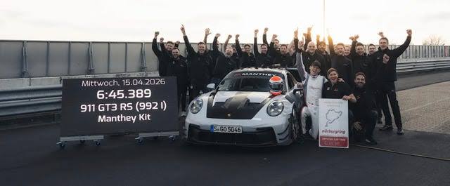 Manthey Kit-Equipped Porsche 911 GT3 RS Laps the 'Ring in 6:45.389