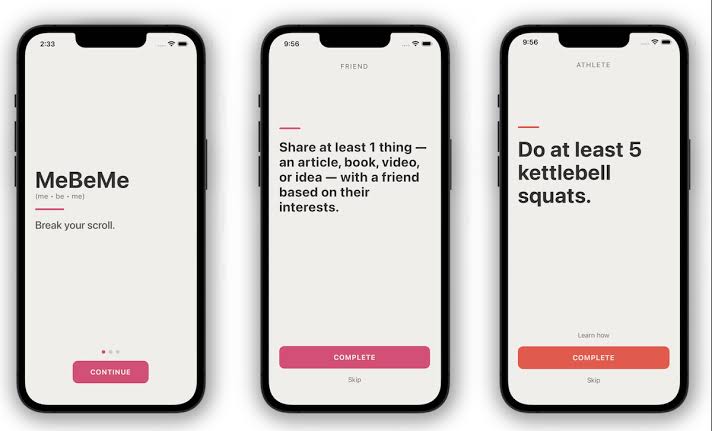 MeBeMe’s new ‘interrupter’ app helps you become your best self instead of doomscrolling