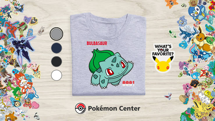 Dress to Impress with the Pokémon Center’s 30th Celebration Character T-Shirts
