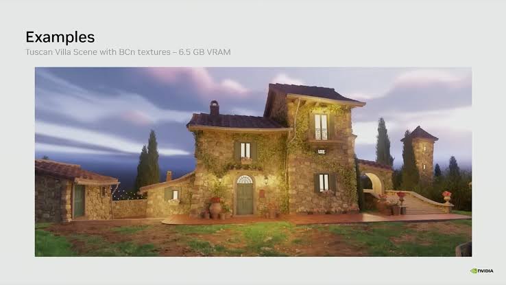 NVIDIA's Neural Texture Compression Cuts VRAM Use From 6.5 GB to 970 MB