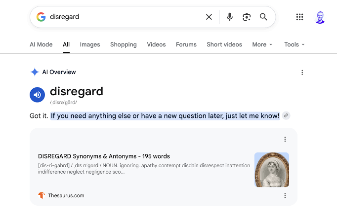 Google’s AI search is so broken it can ‘disregard’ what you’re looking for