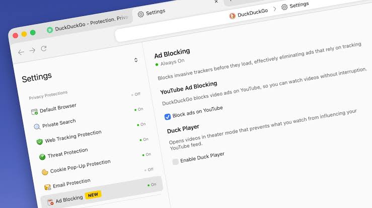DuckDuckGo's Browser to Block YouTube Ads by Default