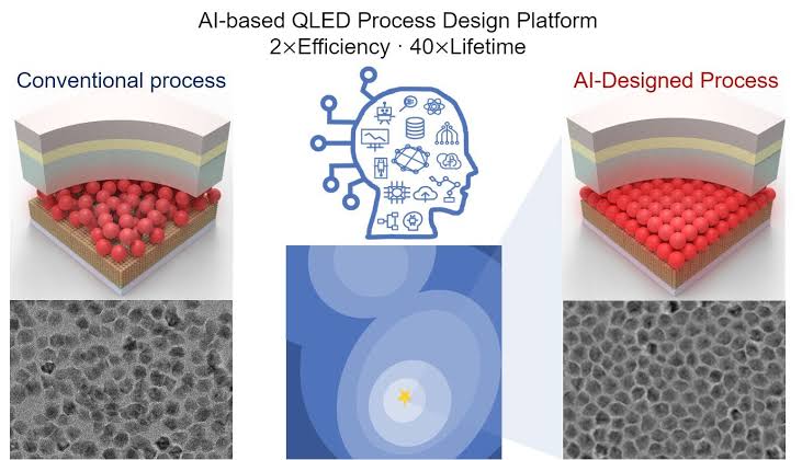AI unlocks QLED recipe that doubles efficiency and boosts lifetime 40-fold