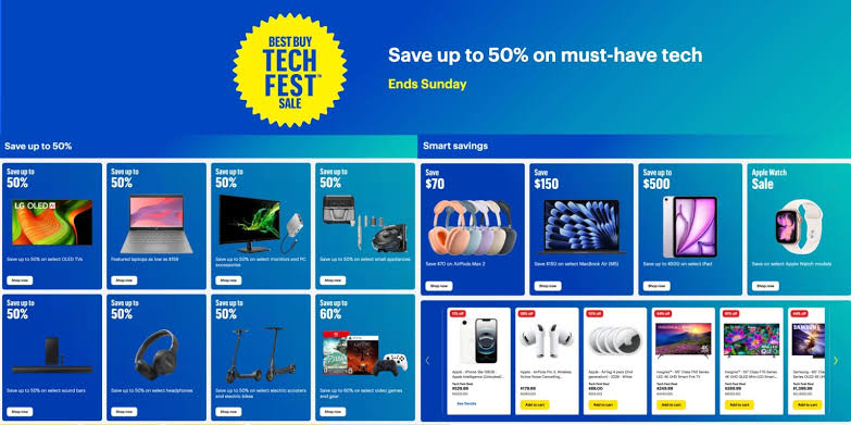 Best Buy's massive Tech Fest Prime Day sale now live: Apple, Android, TVs, headphones, FREE credit, more