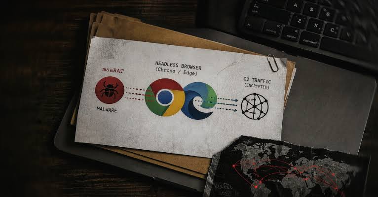 Chaos Ransomware Uses msaRAT to Route C2 Traffic Through Headless Chrome and Edge