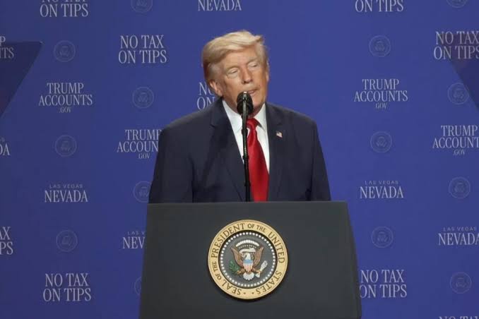 Trump says ‘we may have to’ send oil prices higher during speech talking up the economy