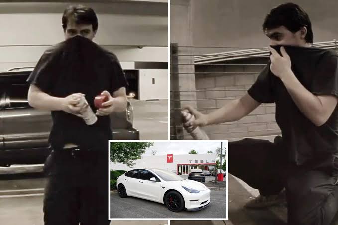 SoCal police hunting for Tesla bandit wanted for vandalizing more than a dozen vehicles in a week