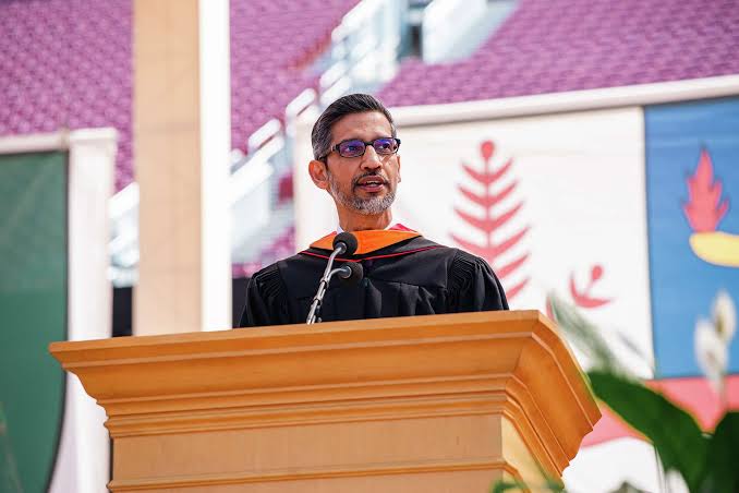 Google CEO Sundar Pichai passes on AI in Stanford grad speech