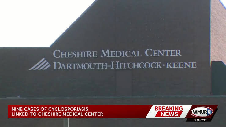 9 confirmed cases of cyclosporiasis linked to lettuce served at Cheshire Medical Center