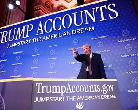 ‘Trump accounts’: Wall Street-backed investment funds for children to go live