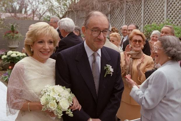 Alan Greenspan’s Wife Pays Tribute to ‘Giant of a Man’