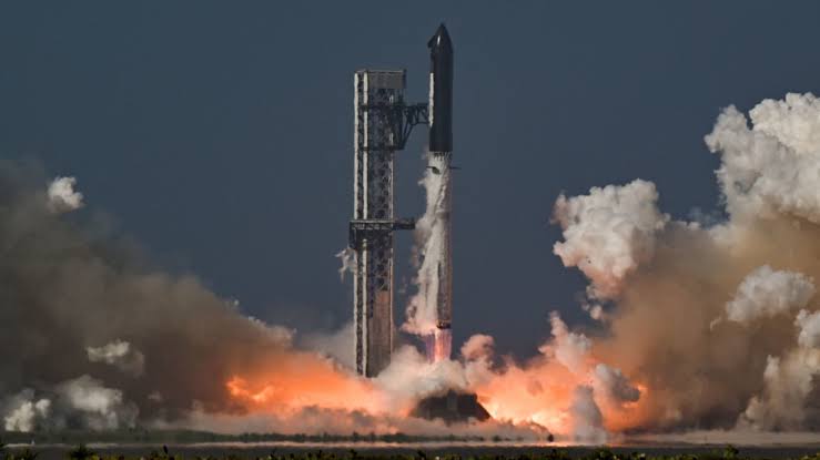 SpaceX launches massive Starship rocket in first test flight since IPO