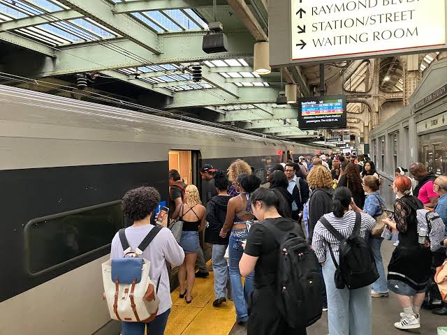 NJ Transit is completely melting down, trains with no A/C. People stranded for hours.