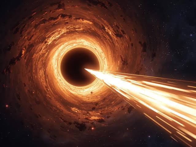 A nearby black hole as a window into the early universe