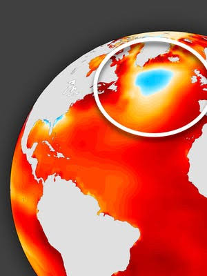 Mysterious 'cold blob' discovered in Atlantic. Does it mean trouble?
