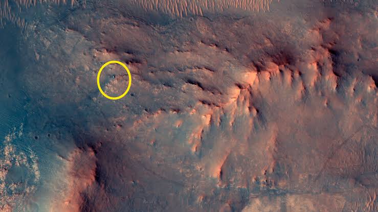 Mars orbiter watches Perseverance rover cross the marathon finish line photo of the day for June 29, 2026
