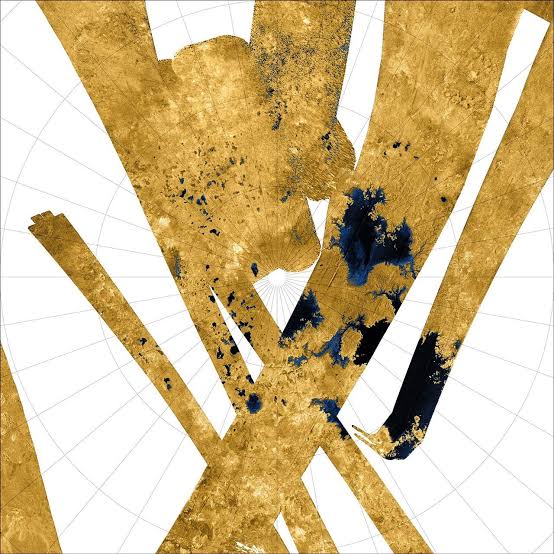 Cassini bounced radio waves off Titan’s three largest seas and found their open surfaces mirror-smooth, with roughness no greater than 3.3 millimetres RMS, while rougher estuaries hinted that methane-rich rivers were entering more ethane-rich seas