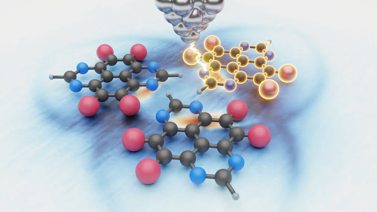 Schrödinger‑like charges in six‑molecule clusters point to new quantum components