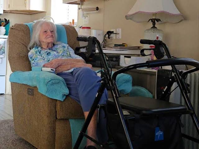 We couldn't afford to pay for my mom's dementia assisted living anymore. She moved into a tiny house next door to me.