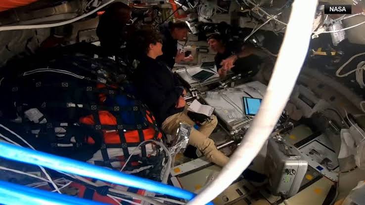 Astronaut asks to name moon crater after crew member's late wife. See the emotional moment