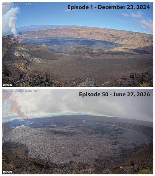 Volcano Watch — Hawaiʻi Five-O! Fifty fountaining episodes at Kīlauea summit