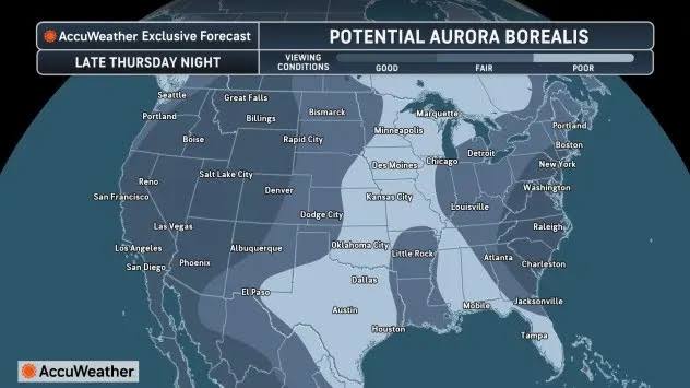 Strong geomagnetic storm could bring northern lights to Midwest this week