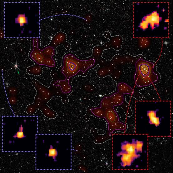 Just 1.2 billion years after the Big Bang, galaxies were already shaped by where they lived