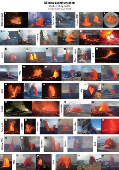 Volcano Watch: Hawaii Five-O! Fifty fountaining episodes at Kilauea summit