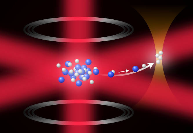 Metal hydride molecule trapped with laser light opens path to ultracold hydrogen