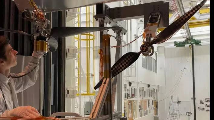 NASA’s Next-Gen Mars Helicopter Blades Break Sound Barrier in Record Test