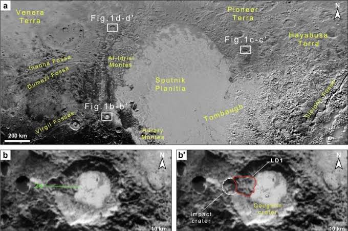 Six massive landslides discovered on icy Pluto