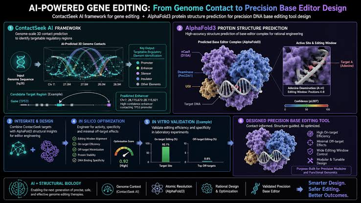 Chinese Scientists Develop ContactSeek AI Framework Based on AlphaFold3 Contact Probability: A New Precision Paradigm for Gene Editing Tool Design Published in Nature