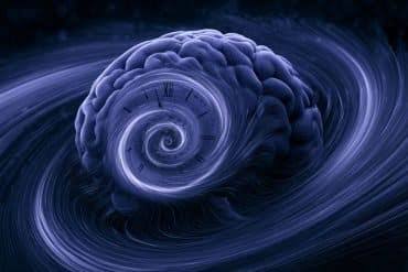 Rotating Spiral Brain Waves Act as a Space-and-Time Clock
