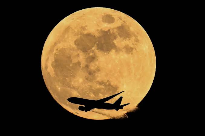 April’s full pink moon coincided with a historic moon mission launch