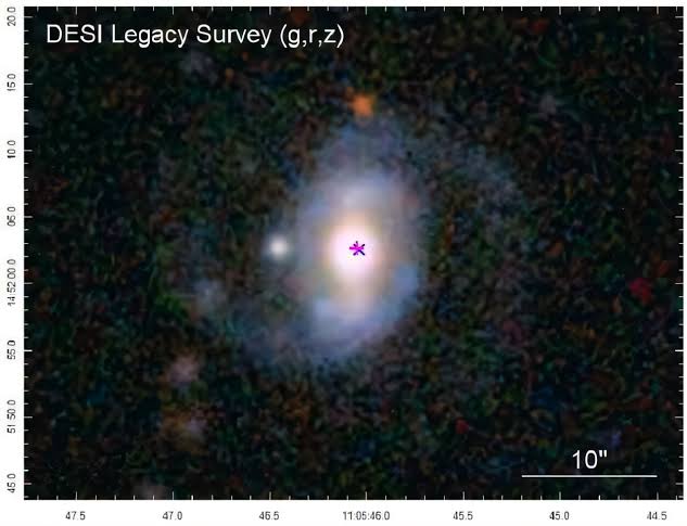 Long-lived radio outburst from black hole exhibits properties of the early universe