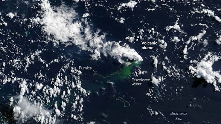 NASA satellites are watching Earth's newest island rise from the sea